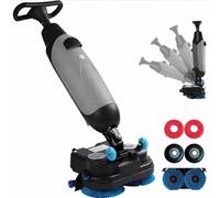 Autolaveuse Électrique, Doubles Réservoirs, Brosse 360 Tr/Min gray