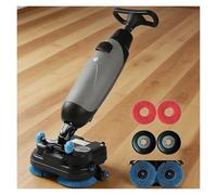 Autolaveuse électrique légère, autolaveuse professionnelle, 240 tr/min, couverture 1200 M²/H, rotation 360°, sans fil, avec piste de nettoyage de 43 cm(Gray)