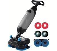 Autolaveuse électrique sans fil de qualité professionnelle, mini, ultra-compacte et portable, largeur 43 cm (16,9 po), autonomie de 90 à 120 min, pour carrelage, parquet et marbre.