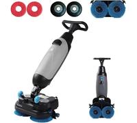 Autolaveuse et laveuse de sols sans fil commerciale - Puissante, ultra-compacte et portable, largeur de nettoyage de 43 cm (17 pouces) pour les entrepôts et les commerces de détail