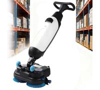Autolaveuse professionnelle 17" à double brosse rotative, tête rotative à 360°, capacité de couverture de 1200 m²/h pour vinyle, béton, Rubbermaid Luxury Vinyl, blanche
