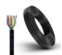AUTOLIGHT 24 Câble de véhicule à 7 fils avec section de câble 7 x 0,75 mm² - Câble de remorque pour voiture, bateau - 7 broches - Câble de remorque multifil (10 mètres)