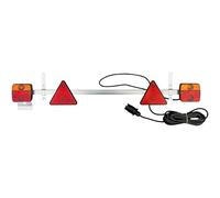 AUTOLIGHT 24 Kit de feux arrière avec câble de 7,5 m - Connecteur 7 broches - Éclairage de remorque avec barre télescopique extensible pour remorque