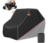 AUTOLION Housse de Protection imperméable pour UTV de qualité supérieure - Compatible avec Polaris RZR Can-Am Yamaha Honda Kawasaki Suzuki et Plus Encore - 340,4 x 177,8 x 190,5 cm (2-3 Places Plus)