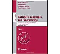 Automata, Languages And Programming: 33rd International Colloquium, Icalp 2006, Venice, Italy, July 10-14, 2006, Proceedings, Part I (Lecture Notes In ... Computer Science And General Issues)