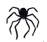 AUTOMATE ARAIGNÉE ANIMÉE SON LUMIÈRE 80CM Noir - DECORATION DE FETE HALLOWEEN