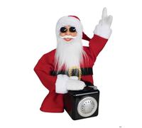 Automate DJ Père Noël à poser - PTIT CLOWN - 23713 - Animatronique - Animatronics - Décoration animé, sonore - Piles non incluses
