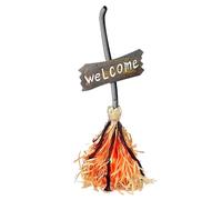 Automate halloween balai de sorcière dansant ptit clown - Vantory - 22265 déco animée sonore lumineuse animatronique 65 cm