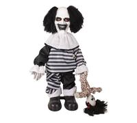 Automate Halloween Clown Maléfique - PTIT CLOWN - 25155 - Déco Animée, Sonore et Lumineuse - 80 cm
