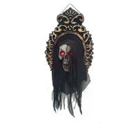 Automate Halloween Miroir Tête Bondissante - PTIT CLOWN - 22364 - Déco Animée, Sonore et Lumineuse - 56cm