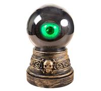 Automate Halloween - PTIT CLOWN - Boule de Cristal Oeil - Sonore, Lumineuse, Animée - 20 cm