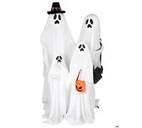 Automate Halloween - PTIT CLOWN - Famille de 4 fantômes - Sonore et lumineux - 160 cm