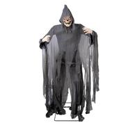 Automate Halloween Squelette Géant - PTIT CLOWN - 180 cm - Sonore et Lumineux - Plastique et Résine