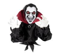 Automate Halloween Vampire bondissant - PTIT CLOWN - 24093 - Déco Animée, Sonore, Lumineuse - Animatronique - 40 cm
