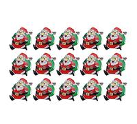 Automate Père Noël lumineux avec lumière LED oULII pression Noël Jouets cadeaux noël pour enfants 25 pièces