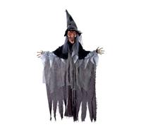 Automate Sorcière Halloween - PTIT CLOWN - Animée, Sonore, Lumineuse - 140 cm