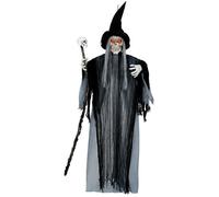 AUTOMATE SORCIÈRE TÉNÈBRES ANIMÉ SON LED 180CM- DECORATION DE FETE HALLOWEEN