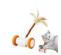 Automated Cat Toy - Electric Moving Cat Toys, Interactive Cats Toy With Lights Tail USB Rechargeable, Self-Play Moving Cats Toys For Kitten Pet Indoor Apartment Enrichment Boredom Relief Exercise