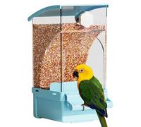 Automatic Bird Feeder, Auto Bird Food Bowl, Treat Dispenser, 7.09x3.35x4.33 inches, Sturdy Design for Cockatiel, Cockatoo, Canary and Conure Cage Accessories