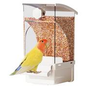 Automatic Bird Feeder, Auto Bird Food Bowl, Treat Dispenser, 7.09x3.35x4.33 inches, Sturdy Design for Cockatiel, Cockatoo, Canary and Conure Cage Accessories