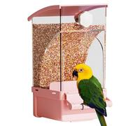 Automatic Bird Feeder, Auto Bird Food Bowl, Treat Dispenser, 7.09x3.35x4.33 inches, Sturdy Design for Cockatiel, Cockatoo, Canary and Conure Cage Accessories