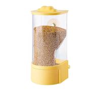 Automatic Bird Feeder, Automatic Food Dispenser for Cage, Feeders for Outside, 7.48x3.15 inches Husks Separation Dispenser with Perch for Bluebird, Finch, and Sparrow Feeding