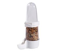 Automatic Bird Feeder for Cage, Parrot Feeder Inside Cage Clear, Drinker Food Container Pet Supplies for Parakeet Cockatiel Parrot Lovebirds Canary Hummingbird House, Bird Seed