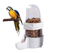 Automatic Bird Feeder, Parrot Caged Feeder, 4.72x3.54/6.69x3.54 inches Multipurpose Clear Food Container, Drinker Dispenser for Indoor Cage Use, Canaries, Hummingbird, Transparent