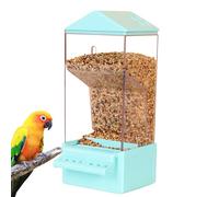 Automatic Bird Feeder, Smart Clear Parakeet Feeder Dispenser, Large Capacity Food Container, Anti Spill Cage Accessories for Backyard, Cockatiel, Finch, Squirrel (8.27x3.54x2.95 inches)