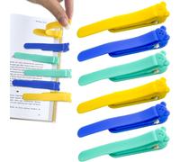 Automatic Bookmarks,Children's Book Bookmarks,Customizable Bookmark,Reading Accessories,Silicone Bookmarks For Books,Bookmarks For Reading-Pack Of 6