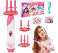 Automatic Braider,Kids Electric Braiding Hair Styling Kit with Colored Hair Ropes,Perfect Gift for Girls Age 6 7 8 9 Years Old