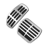 Automatic Brake Pedal Pad, Gas Accelerator Cover Kit, for T32 2014-2020, Aluminum Alloy, Silver Tone, Black, 1 Set