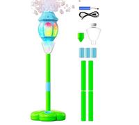 Automatic Bubble Generator Machine, Musical LED Light Bubble with Remote, Outdoor Party Entertainment Toy, Continuous Foam Stream Device for Garden Backyard Beach Celebration Events