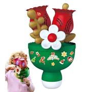 Automatic Bubble Machine - Bouquet Shape Indoor Blower Fun Events | Colorful Light Feature with Continuous Bubble Output, Perfect for Birthday Party School Park Holiday Celebration Summer Playground