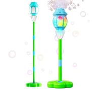 Automatic Bubble Machine, Bubble Blower Toy, 37.79 x 7.48 x 7.48 inch Standing Maker, Adjustable Height Stand Remote Control Light Effect for Party Backyard Summer Beach Pool Park Wedding Family Use