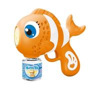 Automatic Bubble Machine, Fun Fish Blowing Machine, Smooth Portable Soap Dispenser with 16 Holes, Easy to Use and Carry, Ideal for Backyard, Kids Birthday, 7.28x3.15x7.87 inches