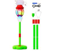 Automatic Bubble Machine Maker for Kids, Height Adjustable Standing Outdoor Bubble Machine Torch Garden Lamp with Music for Gathering Party