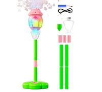 Automatic Bubble Machine Maker for Kids, Height Adjustable Standing Outdoor Bubble Machine Torch Garden Lamp with Music for Gathering Party