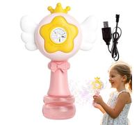 Automatic Bubble Wand, Swing Dance Bubble Toy, LED Light-Up Design, Electric Blower Machine, Rechargeable Battery Operated, Ideal for Creative Entertainment, 5.51x9.06 inches