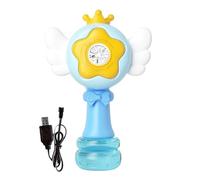 Automatic Bubble Wand, Swing Dance Bubble Wands,5.51x9.06 inches Electric Blower Machine with Rechargeable Battery, Colorful Light Toy for Kids Child Outdoor Play Party Fun