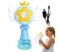 Automatic Bubble Wand, Swing Dance Toy, LED Light Blower Stick, Electric Bubble Maker Machine, Rechargeable Battery Play Equipment for Kids Child Outdoor Entertainment