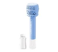 Automatic Bubble, Wand Toy, Electric Maker, ABS Material Build, 11,26 x 3,11 pouces, Blue Light Pink, Sound Feature, for Kids Boys Girls Age Three Sixteen, Outdoor Party Fun