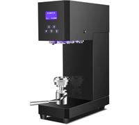 Automatic Can Sealer Machine with Smart Panel and Counting Gauge 55mm Adjustable Height Can Sealer for PET Cans Milk Tea Coffee Carbonated Drinks Black