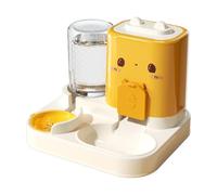 Automatic Cat Feeder, 2-in-1 Food Water Dispenser, Large Capacity Pet Feeding Station, Strong Treat Container, Convenient Design Compact Ideal for Kitten, Puppy, and Indoor Use