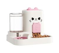 Automatic Cat Feeder Dispenser, Smart Pet Feeding Station, Large Capacity No Spill Aqua Bowl, Interactive Auto Fill Food & Water Set for Kittens 9.84x8.66x8.27in