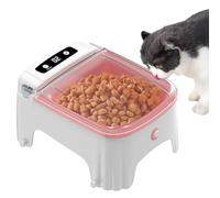Automatic Cat Feeder, distributeur automatique pour animaux domestiques avec capteur Timed Cats Feeders, Electric Food Dispenser Dry Feeding Pets Bowl for Small Dog Puppy Kitten Indoor Animals Travel