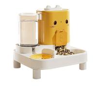 Automatic Cat Feeder Distributeur de nourriture et d'eau 2 en 1 pour chats, chiens, chiots, chiots et petits animaux, idéal pour la maison, l'extérieur, le voyage, les vacances, les lapins et les