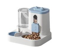 Automatic Cat Feeder, Food and Water Station, Fed Dry Food Dispenser, Spill-Resistant Pet Bowl for Small Pets Home Apartment Indoor Feeding, 10.63x9.06x10.63 inches