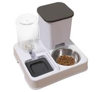 Automatic Cat Food Dispenser, Cat Water Dispenser, Portable Pet Feeders, Non Slip Cat Food Feeder 27x25x21cm for Indoor, Outdoor, Present, Small Medium Large Breed Cats
