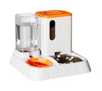 Automatic Cat Food Distributeur - 2 en 1 Transparent Automatic Flow Design Large Capacity, Consistent Dry Meal Release Balanced Hydration Support, Smart Feeding Unit | Indoor Home Kitchen Corner